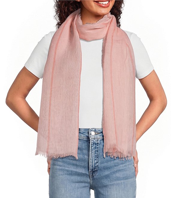 SASSO + SMYTH Linen Stripe Linen Evening Scarf