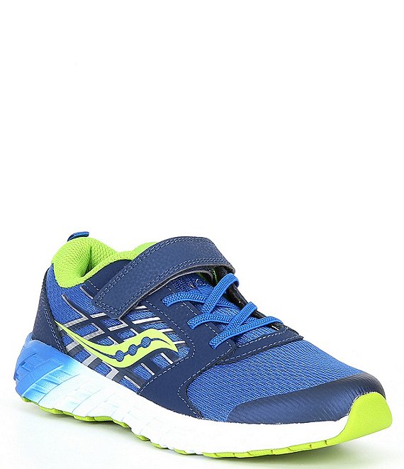Color:Blue/Green - Image 1 - Boys' Wind Alternative Closure 2.0 Running Shoes (Youth)