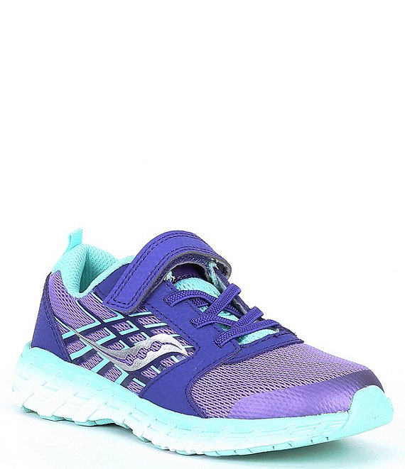 Color:Purple/Turquoise - Image 1 - Girls' Wind Alternative Closure 2.0 Sneakers (Toddler)