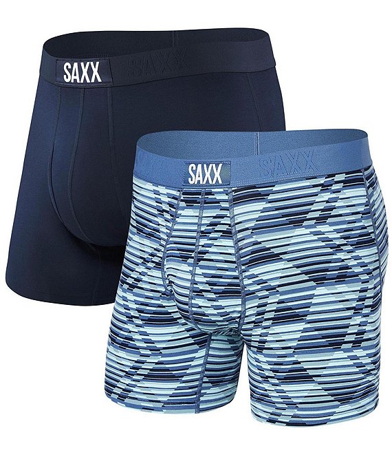 SAXX Dazed Argyle Ultra Super Soft 5#double; Inseam Boxer Briefs 2-Pack
