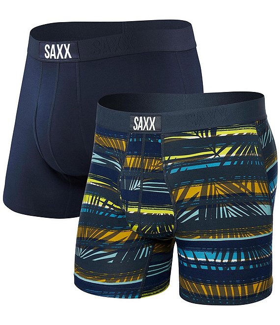 SAXX Ultra Super Soft Deep Ocean 5#double; Inseam Boxer Briefs
