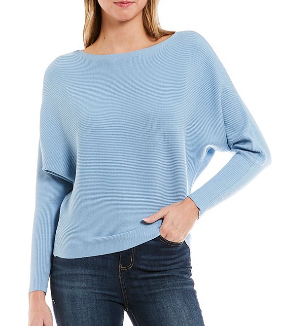Say What Ribbed Dolman Sleeve Sweater | Dillard's