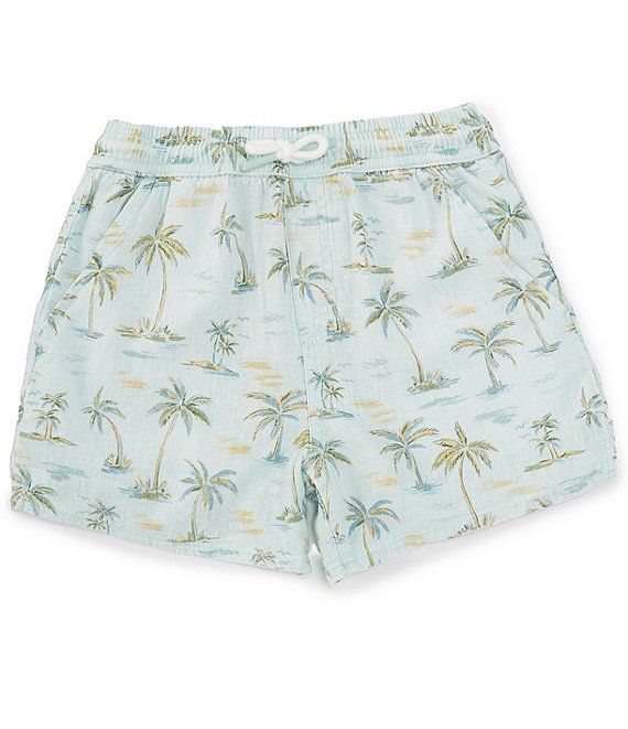 palm tree-print shorts