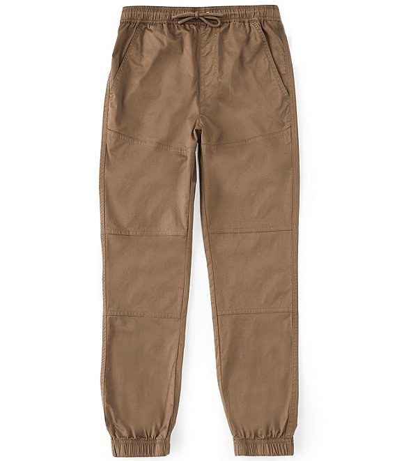 Color:Tobacco - Image 1 - Big Boys 8-20 Solid Pull-On Joggers