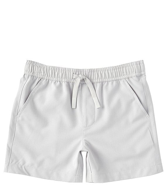 Color:Grey - Image 1 - Little Boys 2T-7 Pull-On Ripstop Shorts