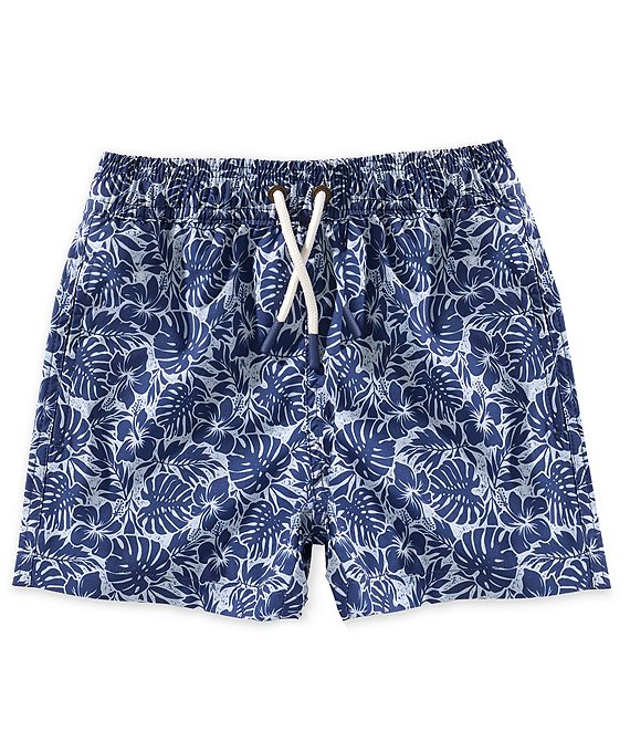 Scene&Heard Little Boys Coordinating Palm Pattern Swim Trunks