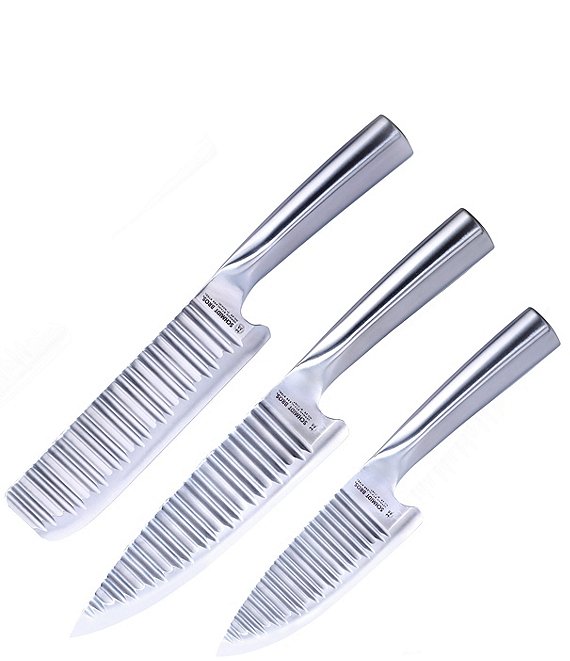 Schmidt Brothers Cutlery Evolution 3-Piece Knife Set, Silver - Image 1