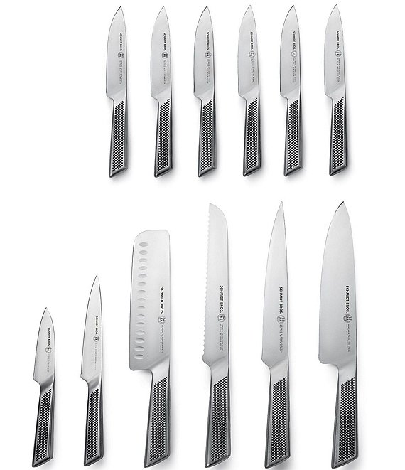 Schmidt Brothers Cutlery Gridiron 14-Piece Knife Block Set