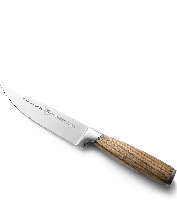 Schmidt Brothers Cutlery Zebra Wood 4-Piece Jumbo Steak Knife Set