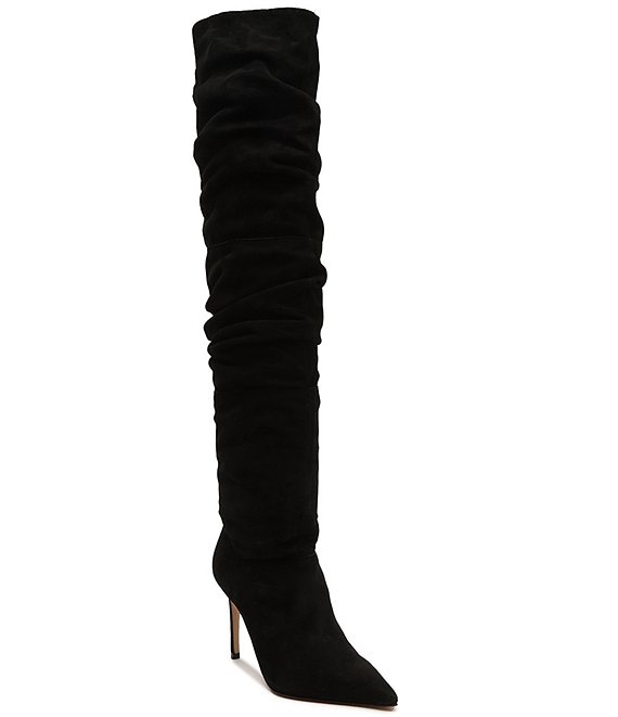 Schutz Ashlee Suede Tall Slouchy Over-the-Knee Dress Boots | Dillard's