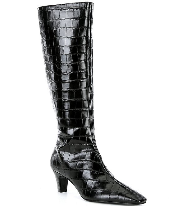 Dillards womens leather boots best sale