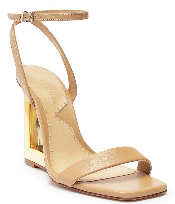 Gold Gold Smock Espadrille Wedge Sandals | GANNI US