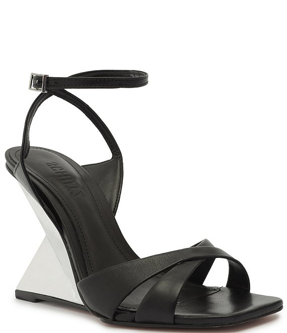 Michael Shannon Wedges | Black wedge shoes, Silver wedge sandals, Wedge  dress shoes