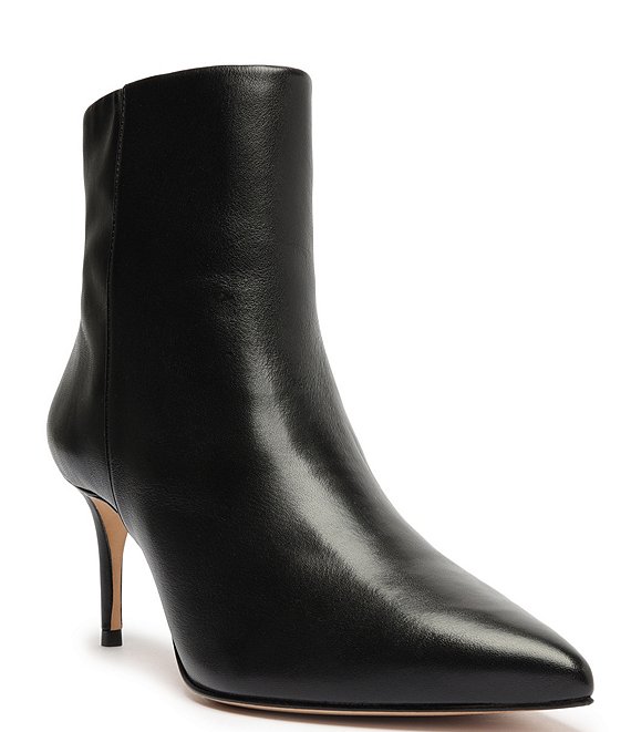 Schutz Mikki Mid Leather Dress Booties | Dillard's