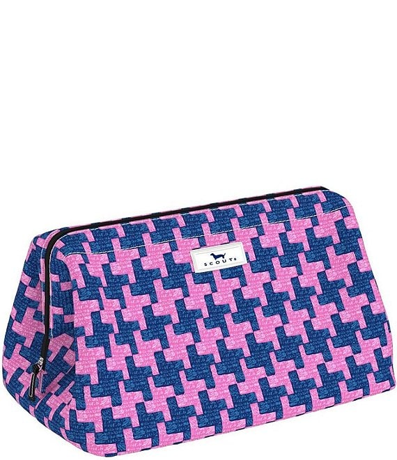 SCOUT Big Mouth Houndstooth Makeup Bag, Lost and Hound - Image 1