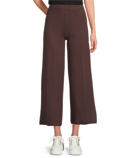 See And Be Seen Coordinating Knit Pull On Wide Leg Pants