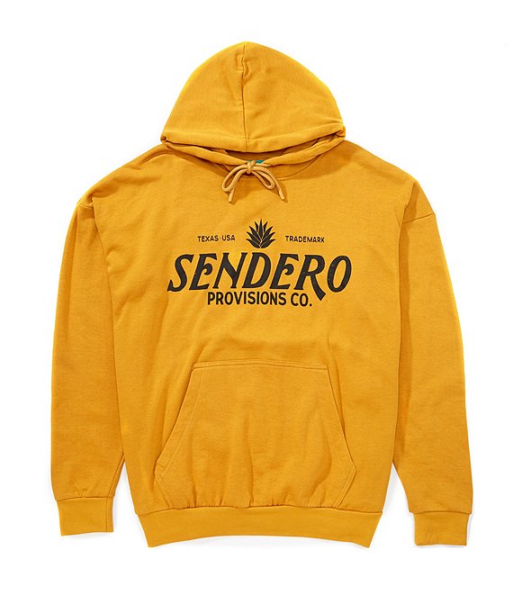 Sendero Provisions Co. Sendero Solid Long Sleeve Fleece Hoodie, Goldenrod - Image 1