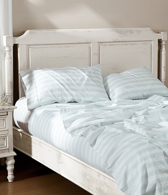 Shabby Chic Signature by Shabby Chic 400-Thread Count Cabana Stripe Printed Cotton Sheet Set