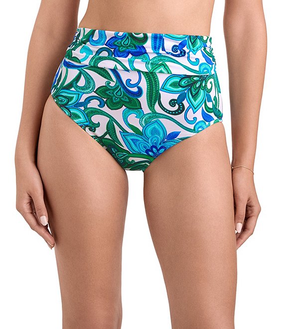 Shape Solver Palm Royale High Waist Pull-On Swim Bottom
