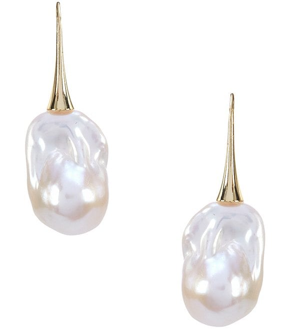 SHASHI Baroque Pearl Large Drop Earrings