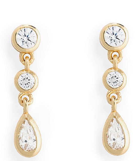 SHASHI Jenny Multi Stone Linear Earrings