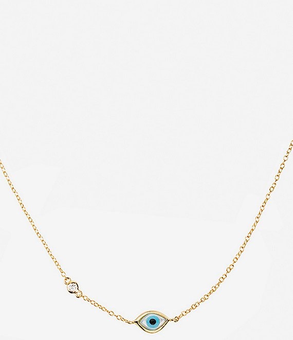 SHASHI Madison Evil Eye Short Pendant Necklace