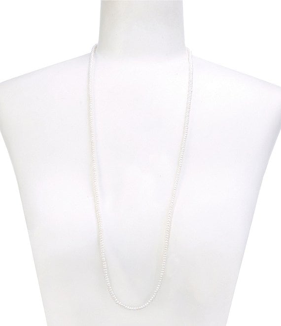 SHASHI Pearl Long Strand Necklace
