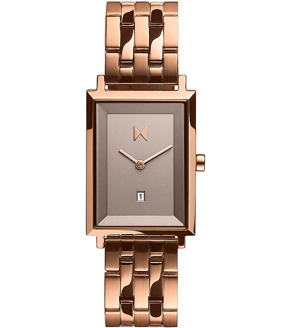 MVMT Signature Square Hayden Rose Gold Quartz Analog Bracelet Watch