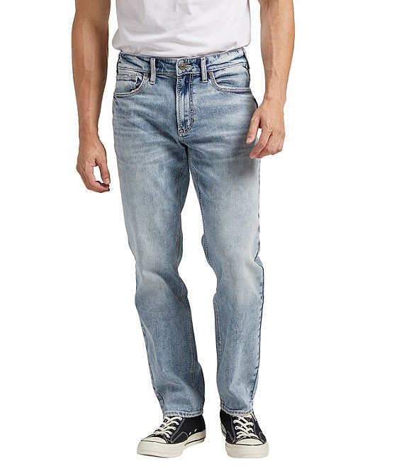 Silver Jeans Co. Athletic Fit Eddie Tapered Leg LOW FLEX Light