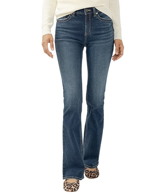 Silver Jeans Co. Avery Mid Rise Curvy Fit Bootcut Jeans