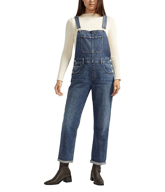 Shops baggy denim overalls