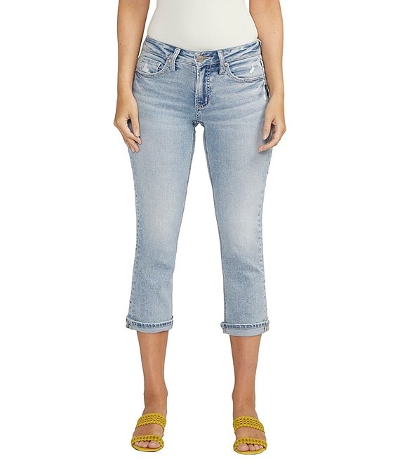 Silver Jeans Co. Britt Low Rise Power Stretch Capri Jeans | Dillard's