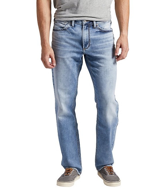 Silver Jeans Co. Eddie Tapered Leg Light Wash Jeans | Dillard's
