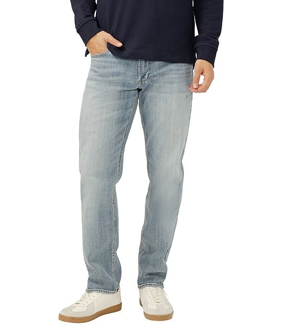 Silver Jeans Co. Eddie Relaxed-Fit Slim Straight Leg Jeans