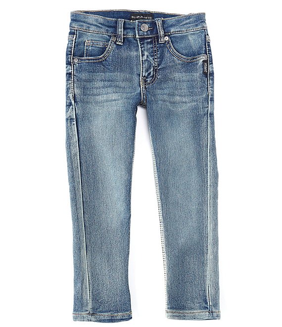 Color:Medium Wash - Image 1 - Little Boys 4-7 Cairo City Skinny Fit Denim Jeans
