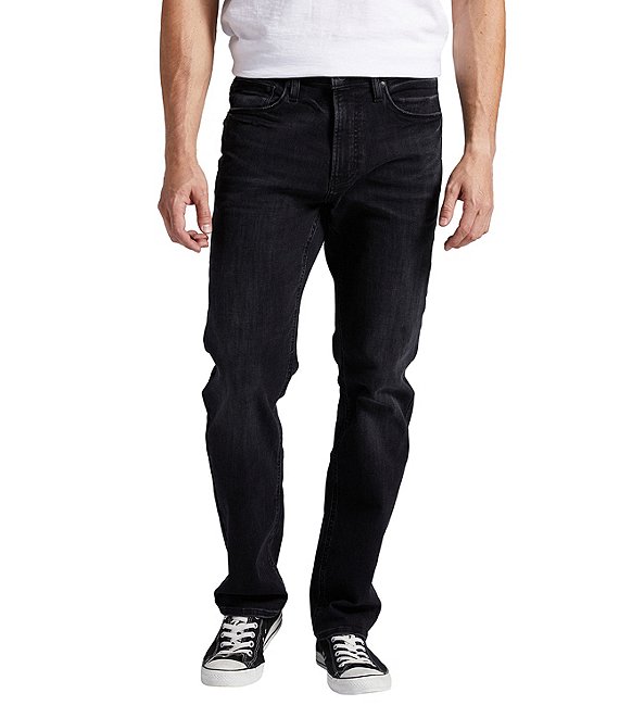 Color:Black - Image 1 - Machray Slim-Athletic Fit Black Jeans