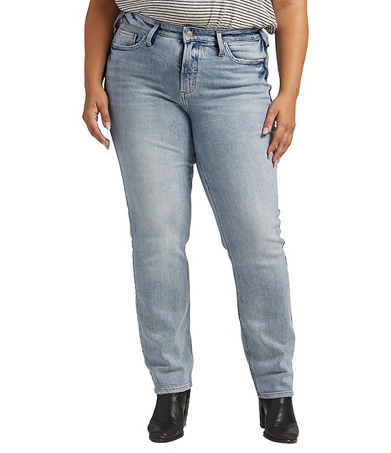 Silver Jeans Co. Plus Size Most Wanted Straight Leg Jeans | Dillard's