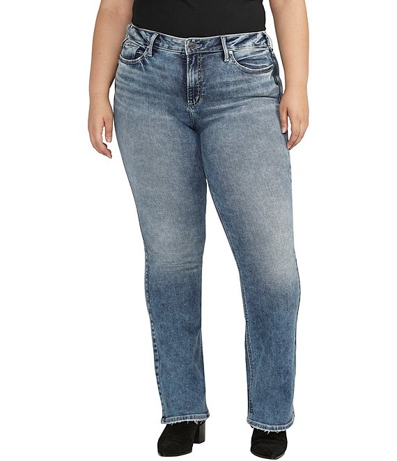 Silver Jeans Co. Plus Size Suki Mid-Rise Bootcut Jeans