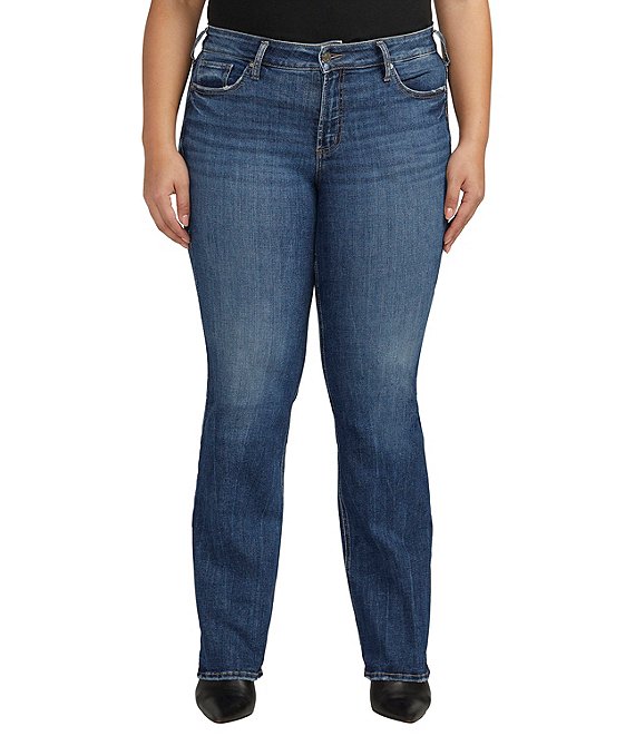 Silver Jeans Co. Plus Size Suki Mid Rise Slim Bootcut Jeans | Dillard's