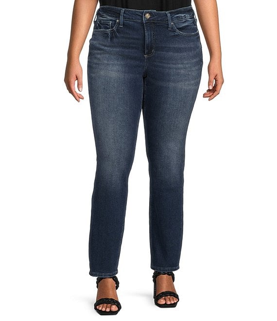 to uger Kortfattet har taget fejl Silver Jeans Co. Plus Size Suki Straight Leg Jeans | Dillard's