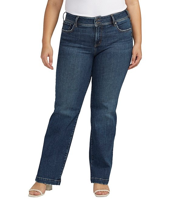 Lyssé Women's Plus Size Denim Trouser, Indigo, 1X at Amazon Women's Jeans  store