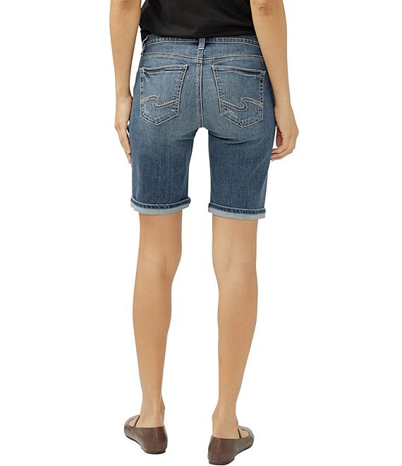 Silver Jeans Co. Suki Curvy Fit Denim Bermuda Shorts | Dillard's