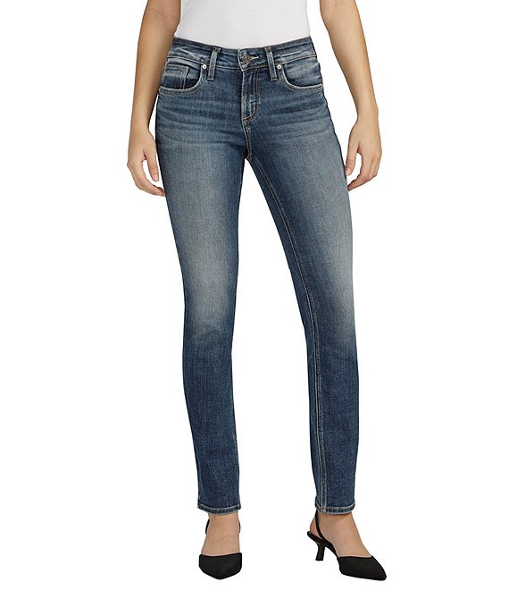 Silver Jeans Co. Suki Mid Rise Straight Jeans | Dillard's