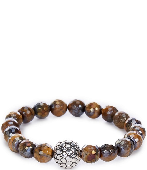 Simon Sebbag Coated Tiger Eye Sterling Silver Stretch Bracelet | Dillard's