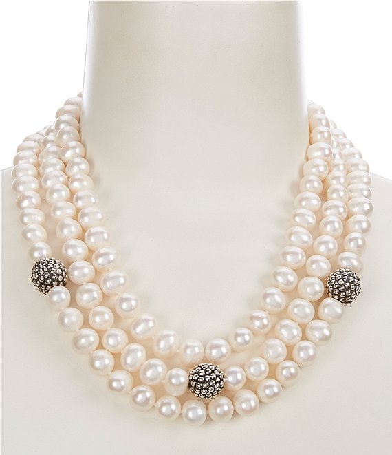 Simon Sebbag Freshwater Pearl Short Multi Strand Necklace | Dillard's