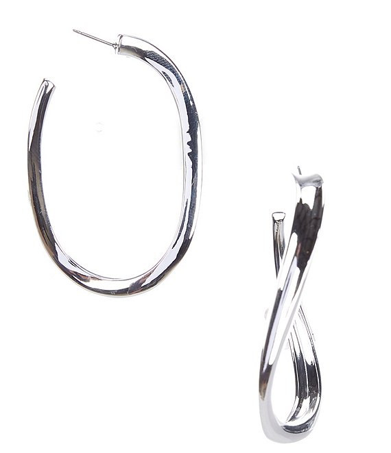 Simon Sebbag Sterling Silver Twisted Hoop Earrings | Dillard's