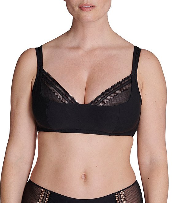 Color:Black - Image 1 - Olympe 3D Soft Cup Wireless Bralette