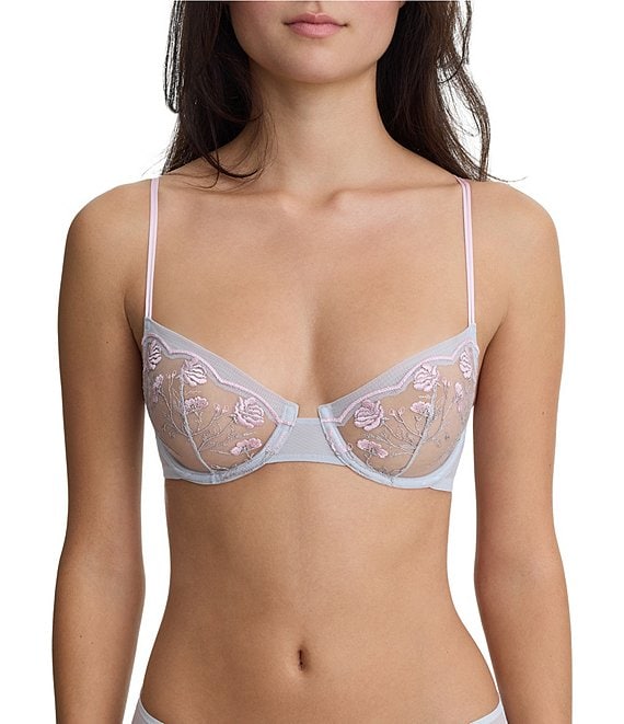 Skarlett Blue Enamoured Balconette Unlined Bra, Dusty Shimmer - Image 1