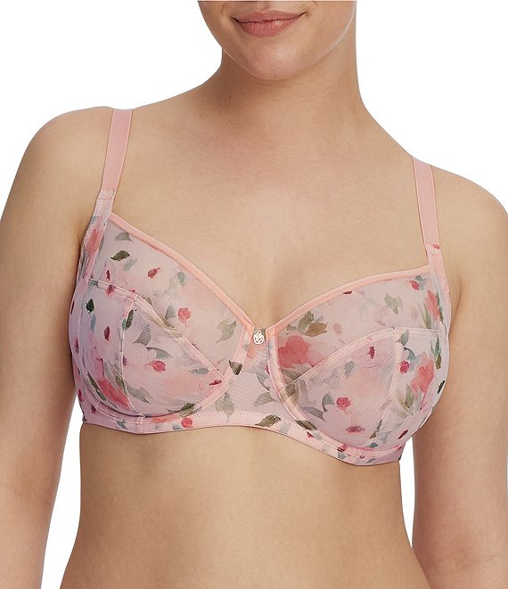 Womens Full Coverage Underwired Floral Lace Bra