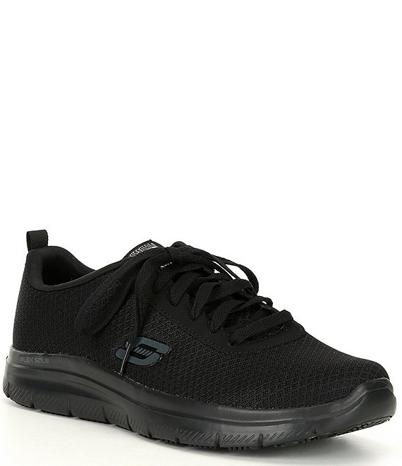 Color:Black - Image 1 - Men's Work Relaxed Fit Flex Advantage Bendon Slip Resistant Sneakers